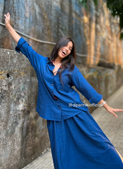 Cobalt Cotton Shirt