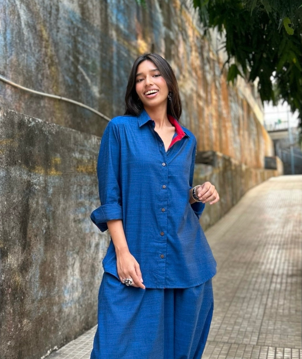 Cobalt Cotton Shirt
