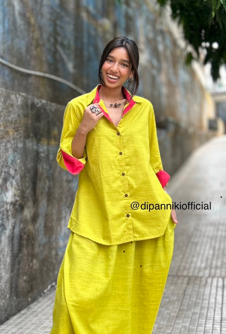 Lime Cotton Shirt