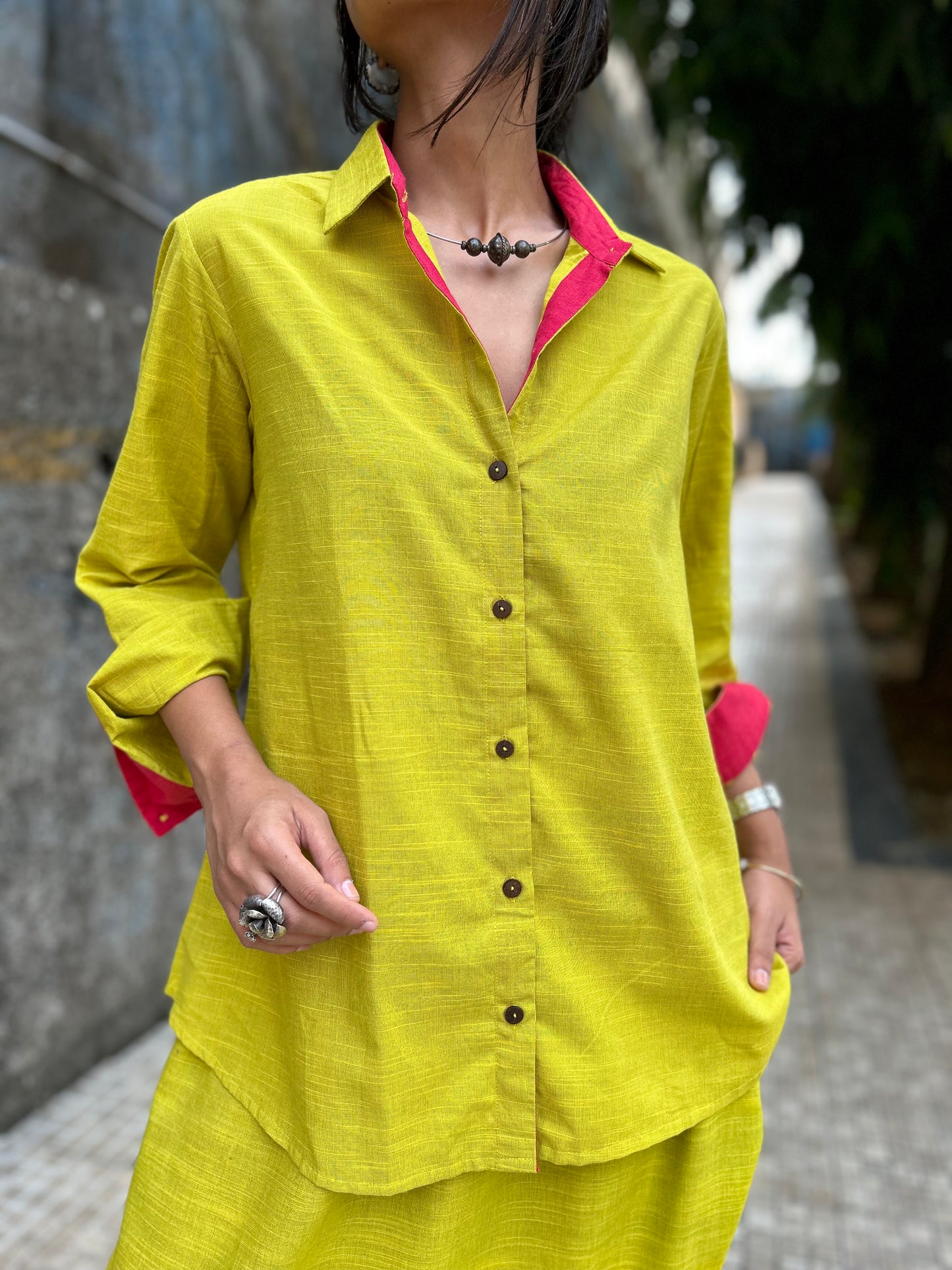 Lime Cotton Shirt