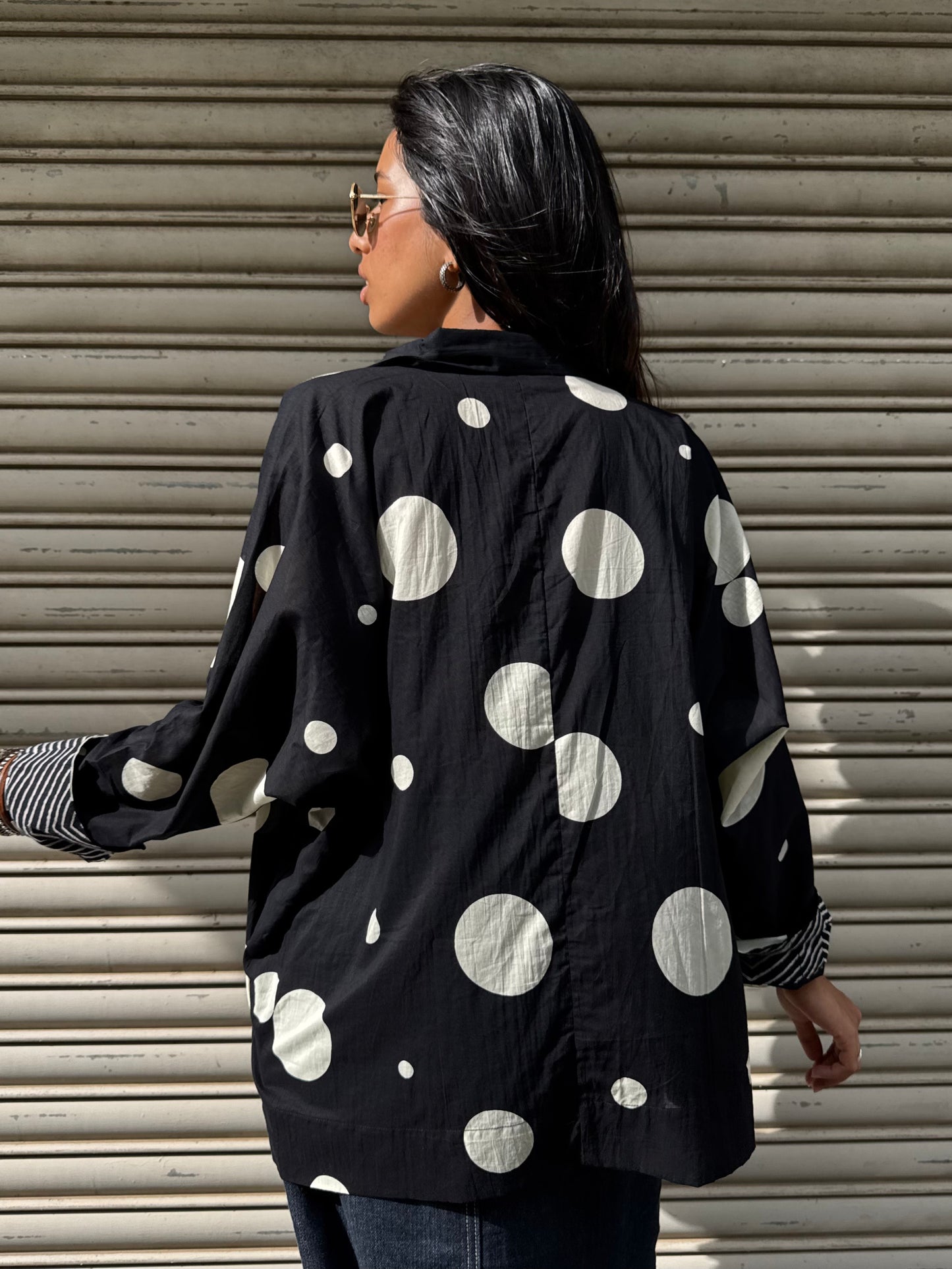 Midnight Monochrome Cotton Shirt