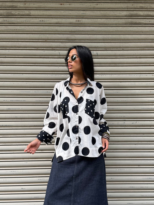 Pure Monochrome Cotton Shirt