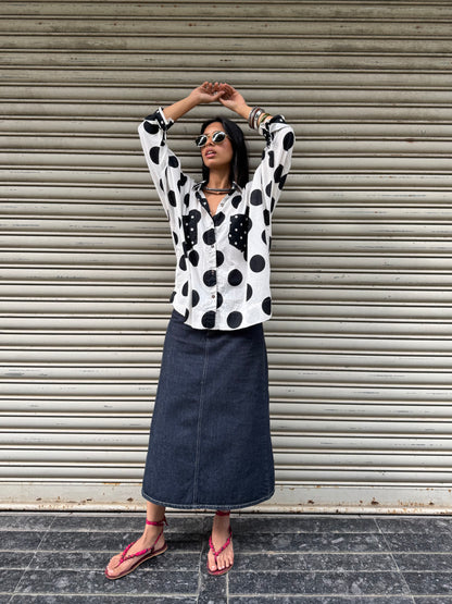 Pure Monochrome Cotton Shirt
