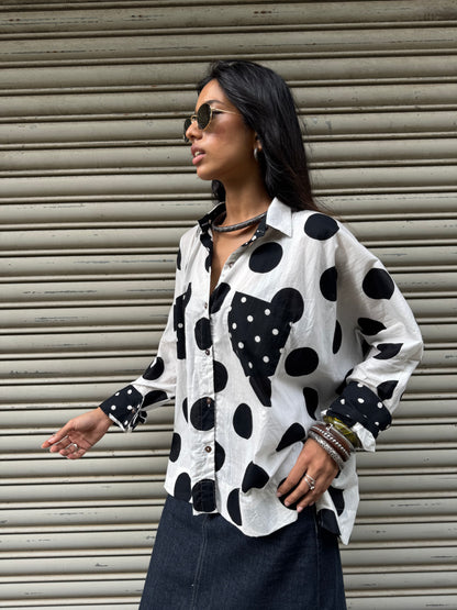 Pure Monochrome Cotton Shirt