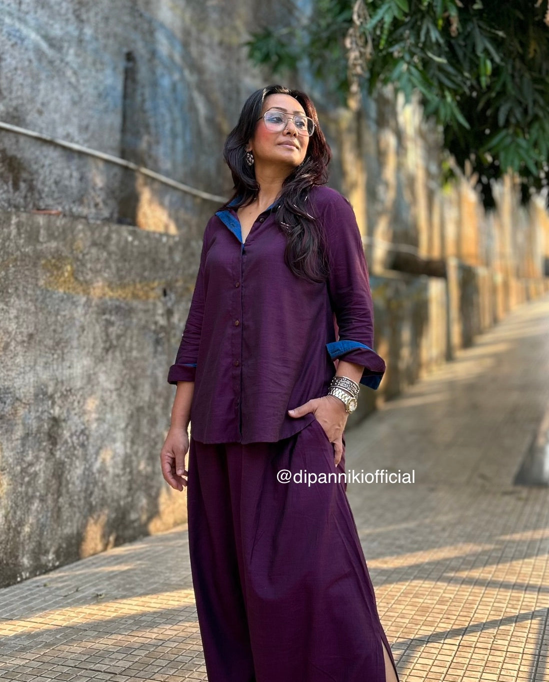 Grape Cotton Shirt