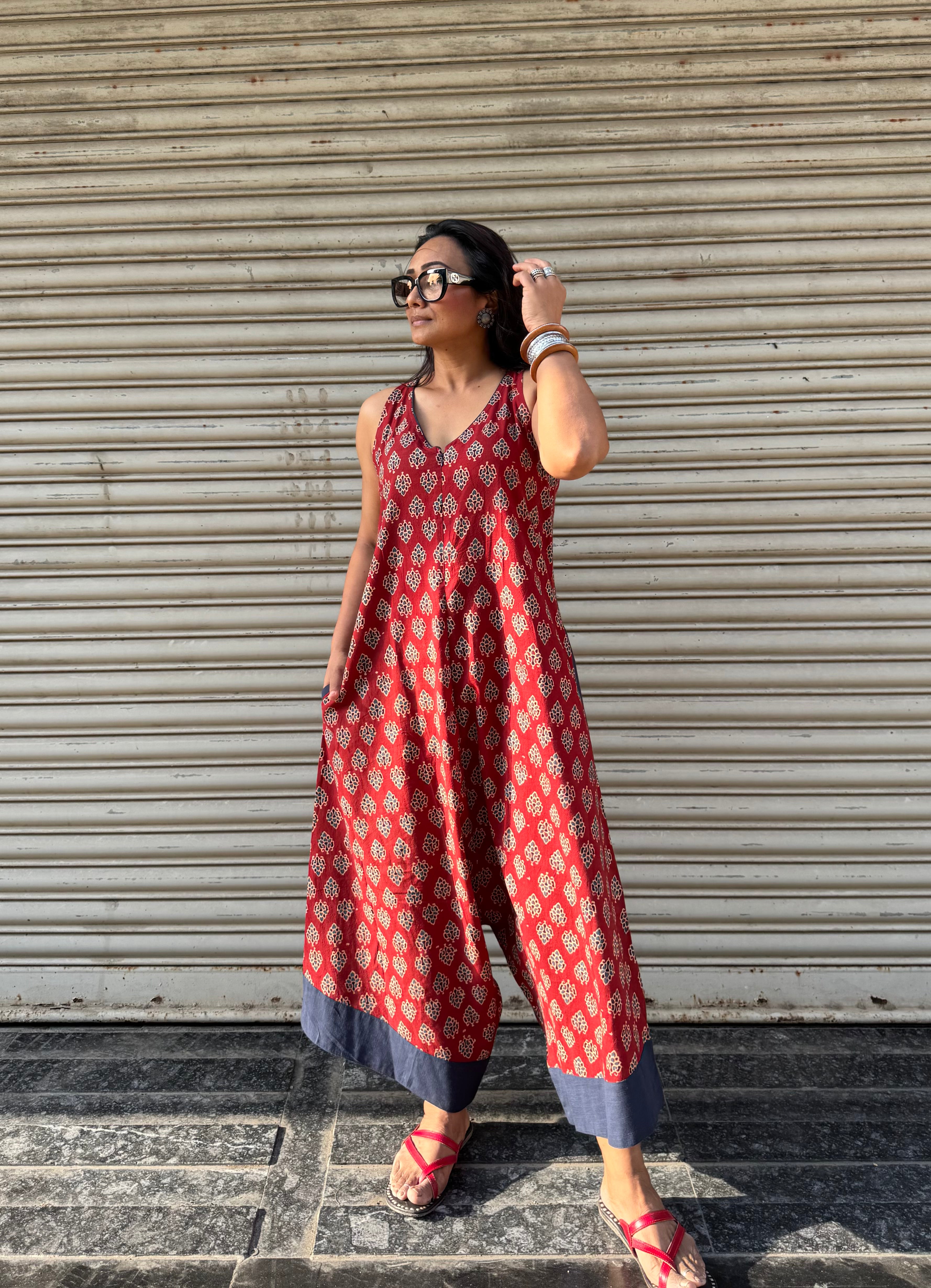 Mud Ajrakh Suhaani Jumpsuit