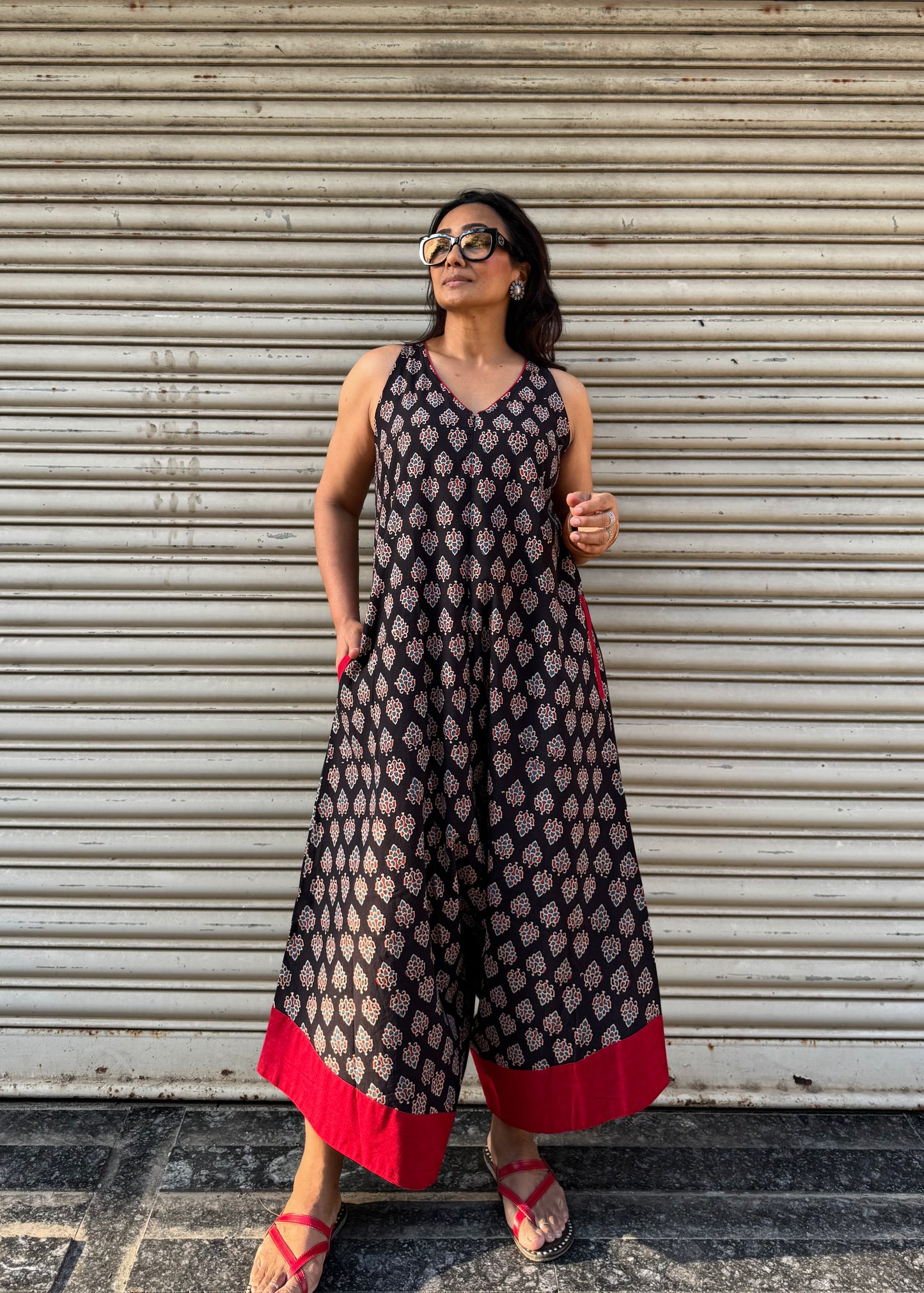 Kalika Ajrakh Suhaani Jumpsuit