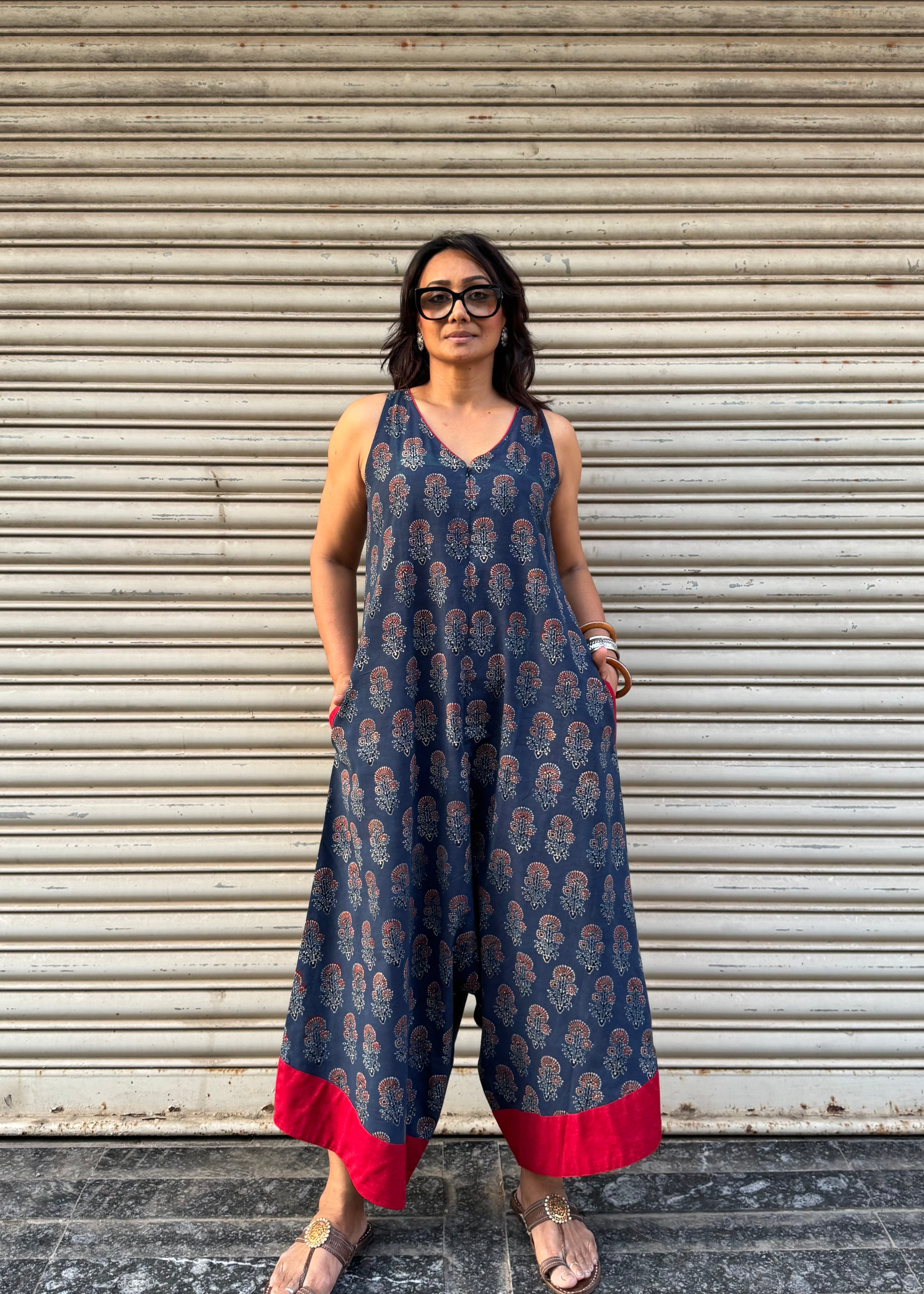 Sky Ajrakh Suhaani Jumpsuit