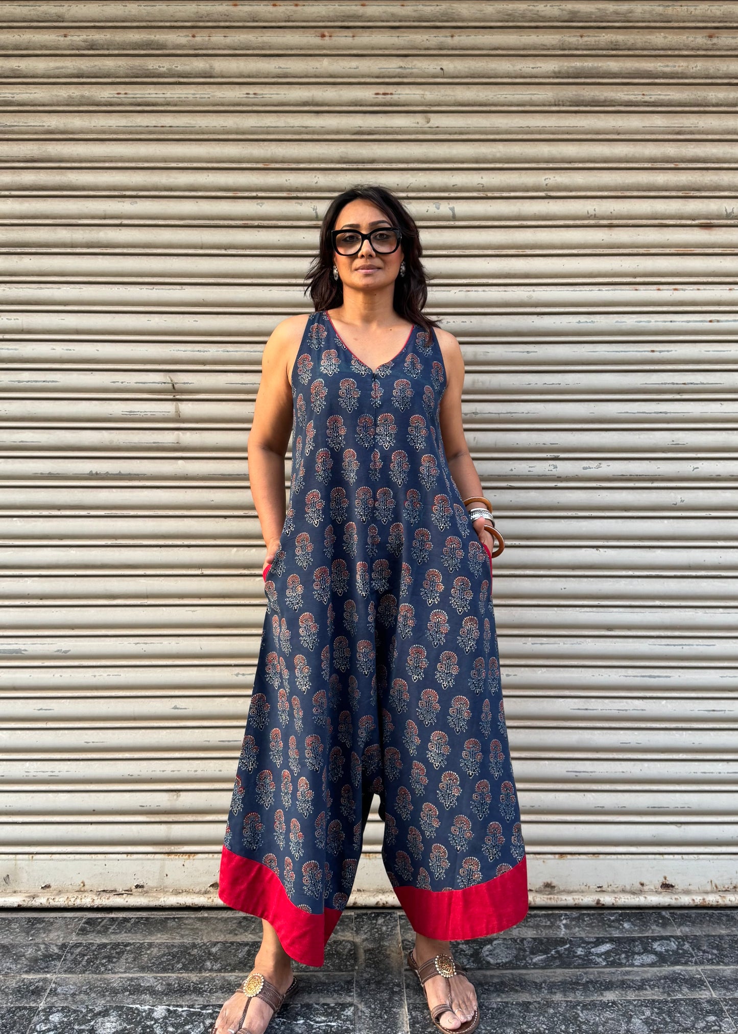 Sky Ajrakh Suhaani Jumpsuit