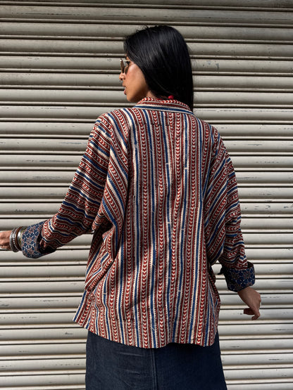 Kora Ajrakh Cotton Shirt