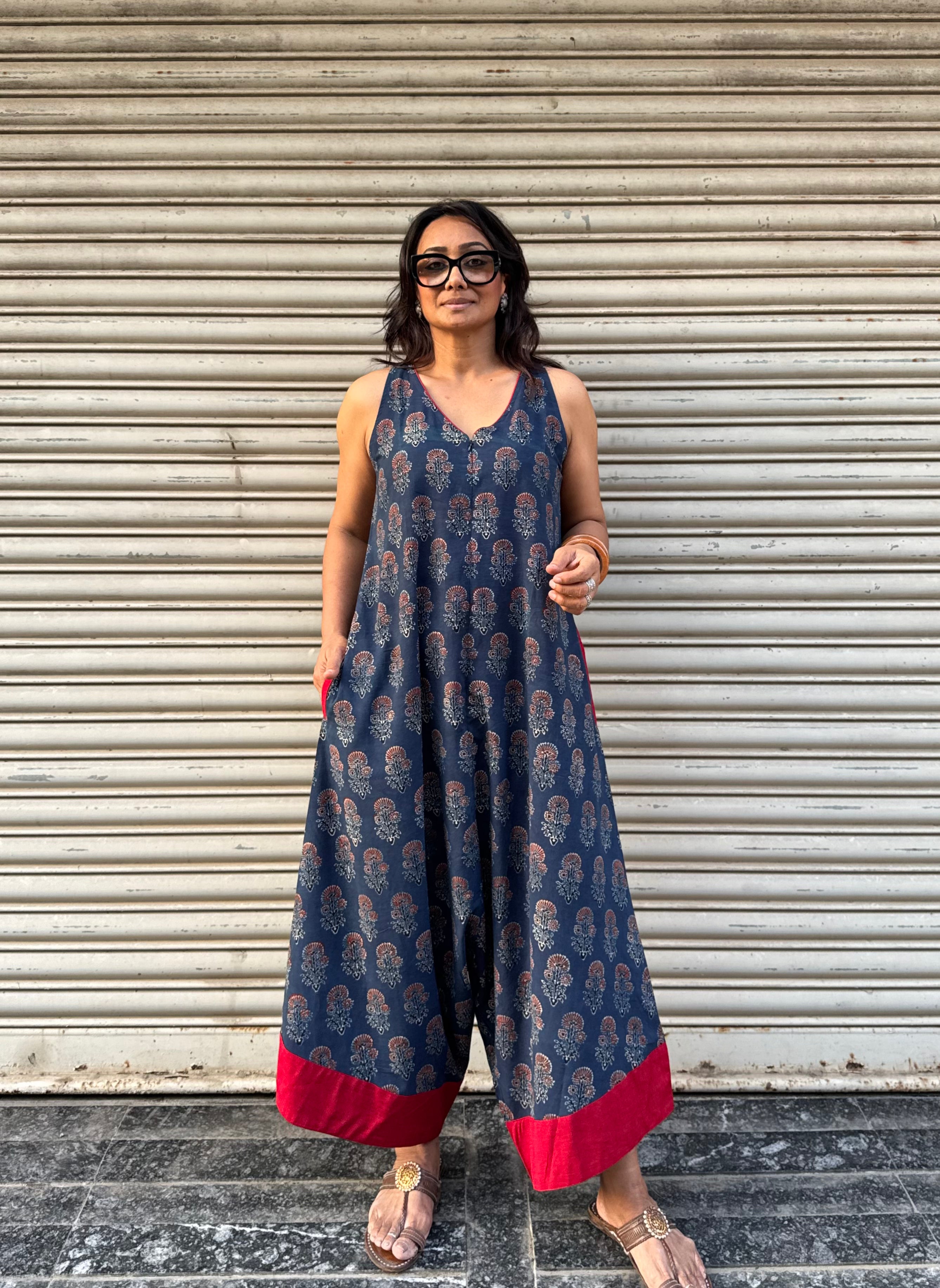 Sky Ajrakh Suhaani Jumpsuit