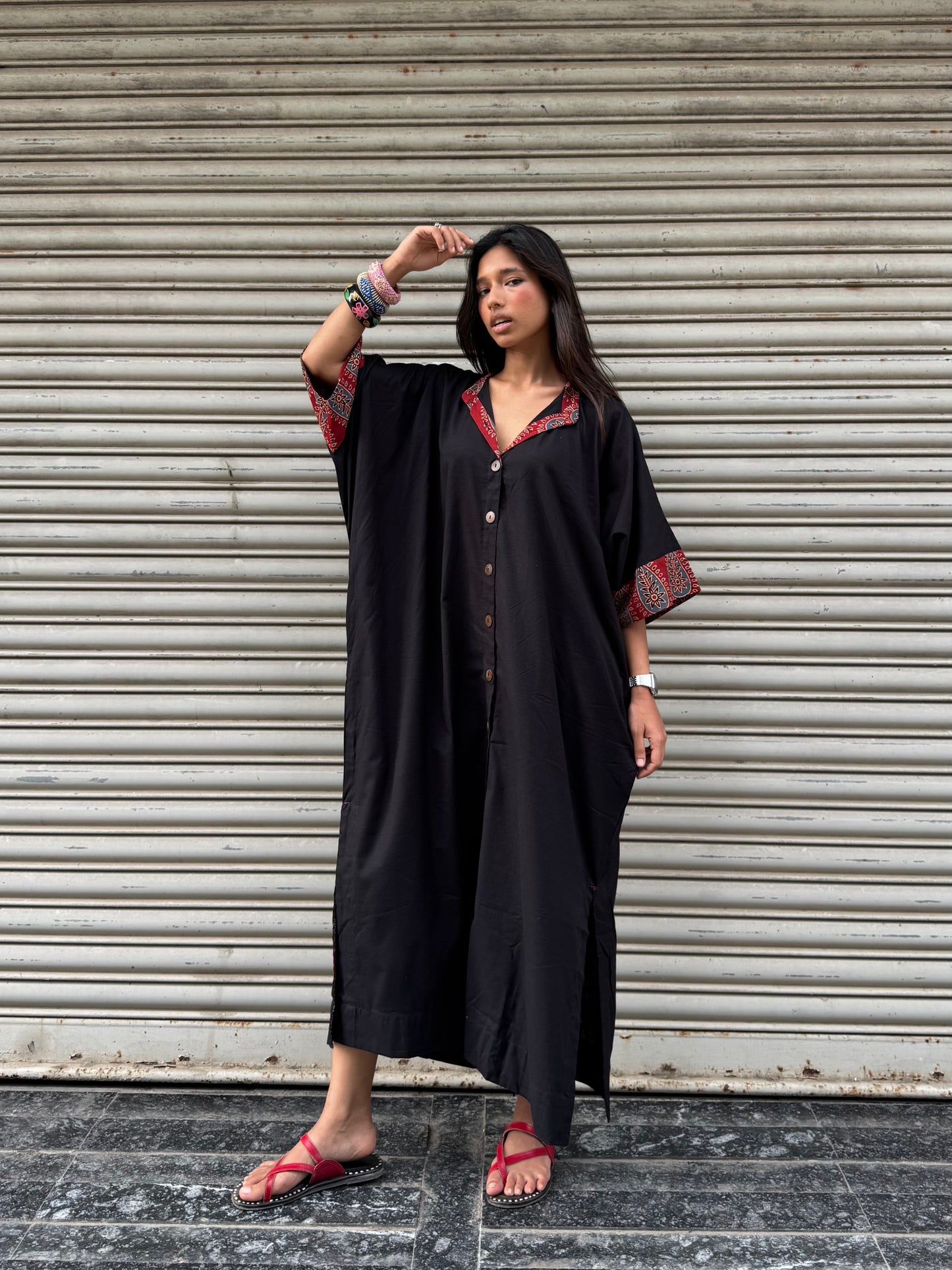 Kaala Cotton Kaftan Dress