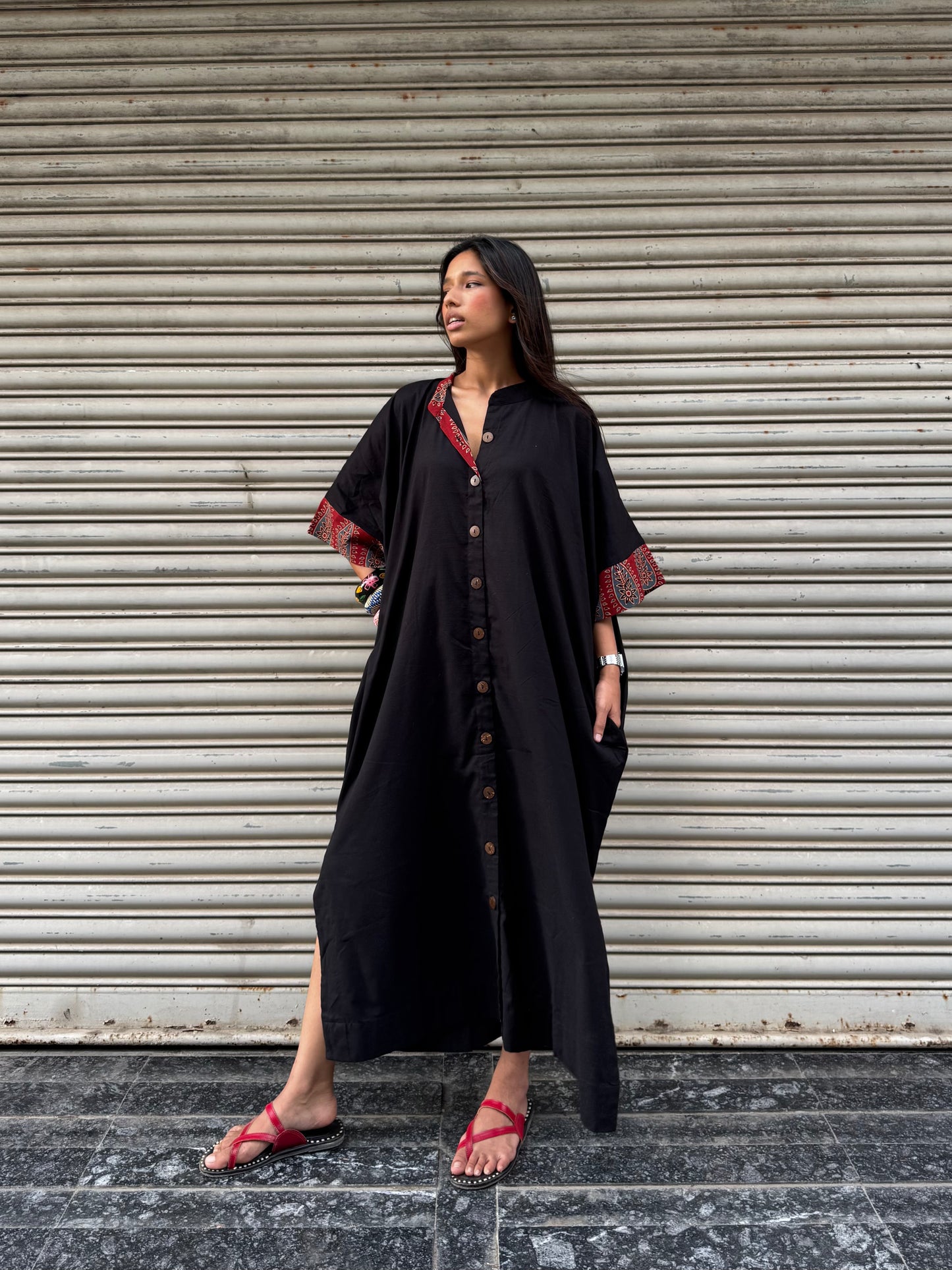Kaala Cotton Kaftan Dress