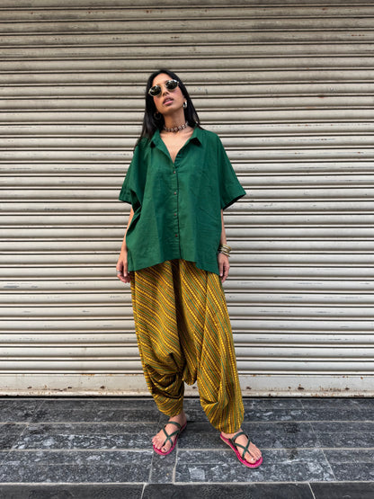 Honey Ajrakh Cotton Harem pants