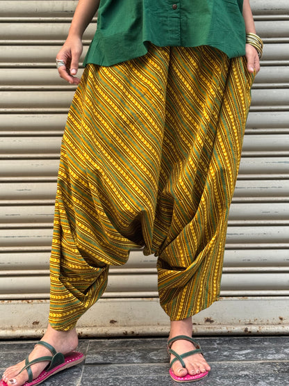 Honey Ajrakh Cotton Harem pants