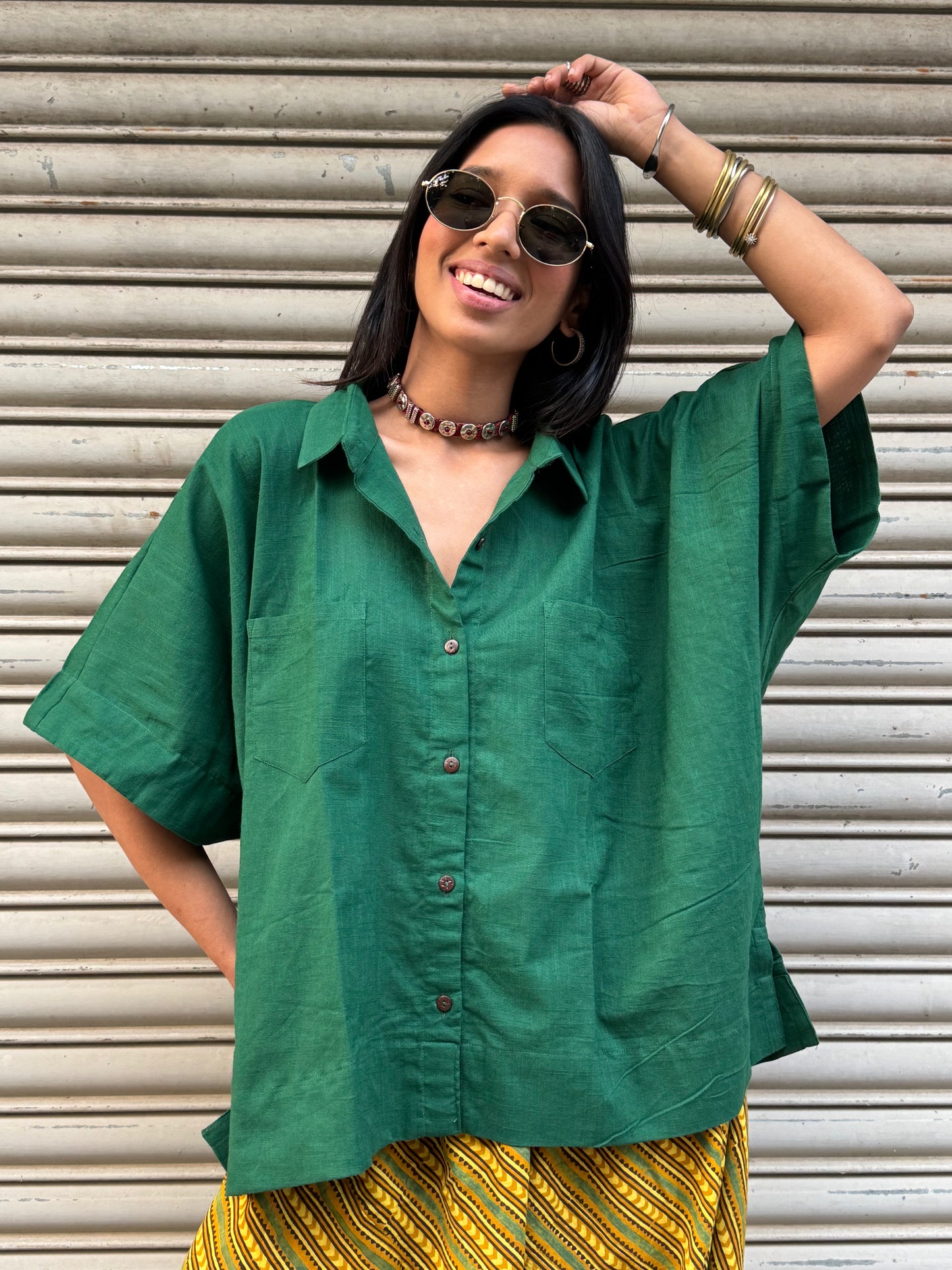 Forest Cotton Slub Shirt