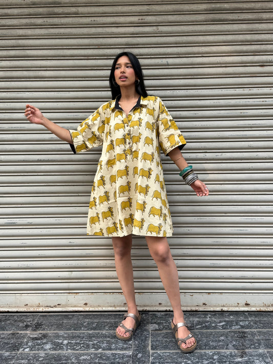 Buttercup Moo-d Dress (READY TO DISPATCH)