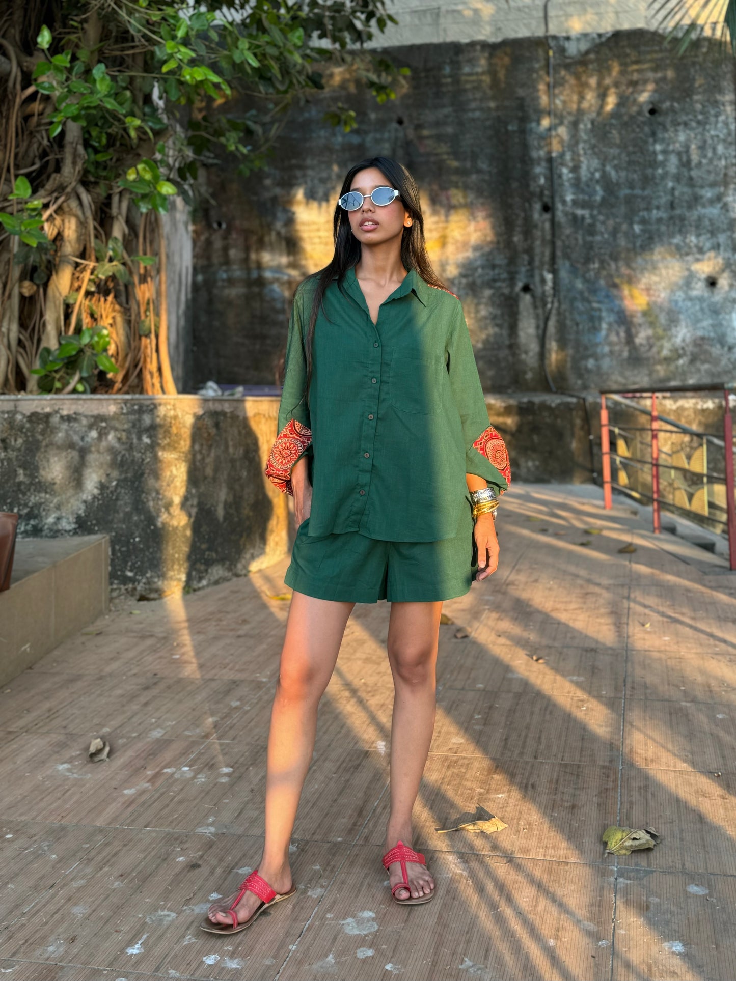 Forest Shirt Shorts Co-ord set