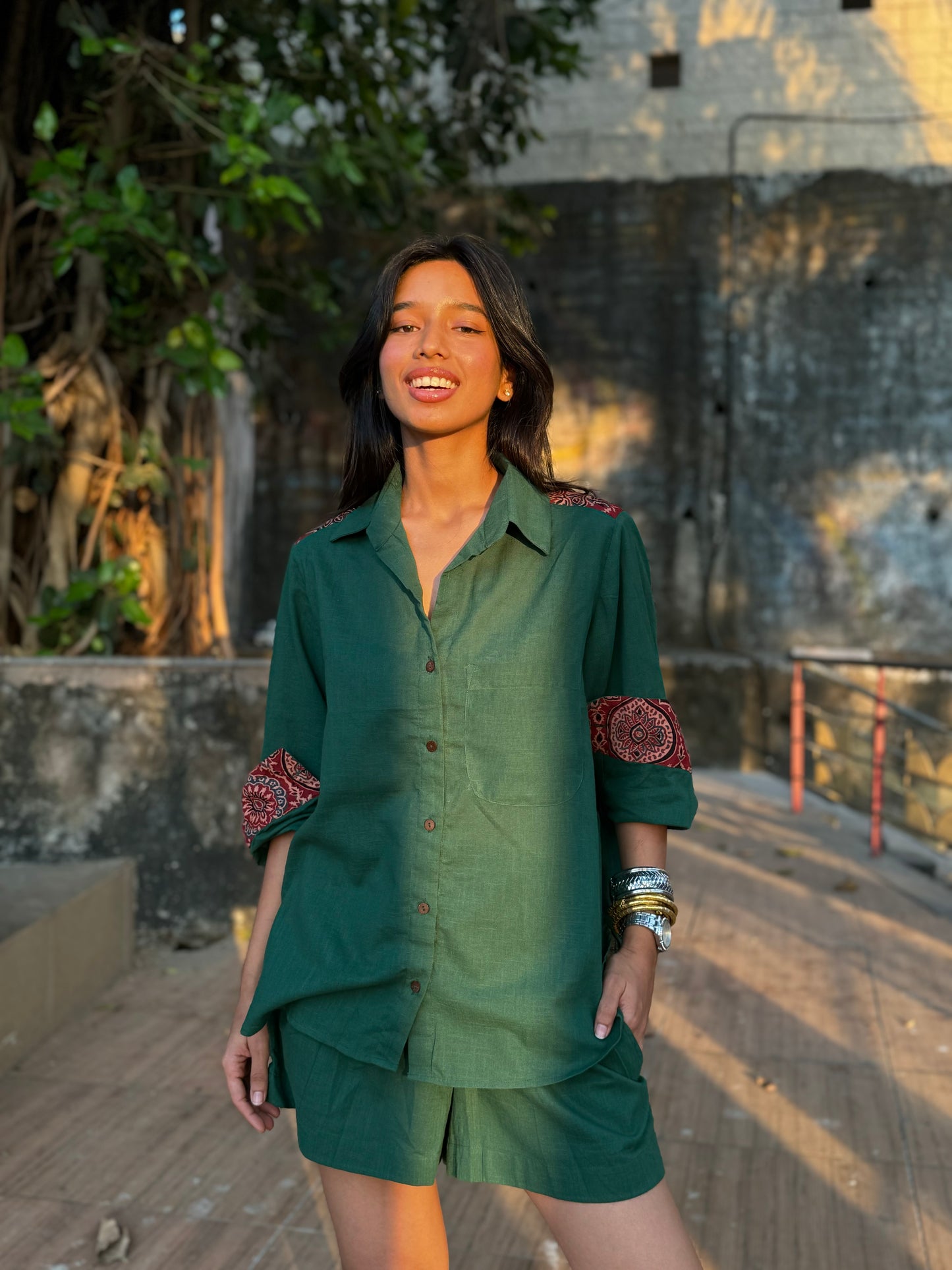 Forest Shirt Shorts Co-ord set