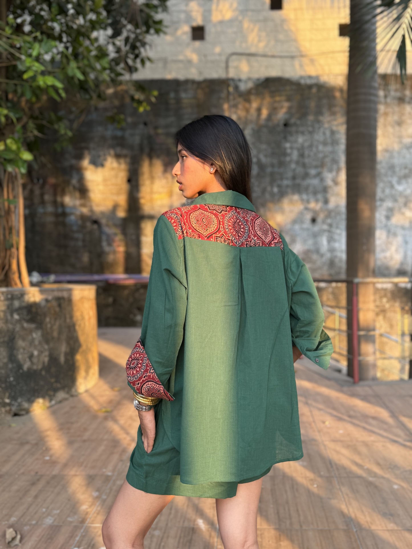 Forest Shirt Shorts Co-ord set