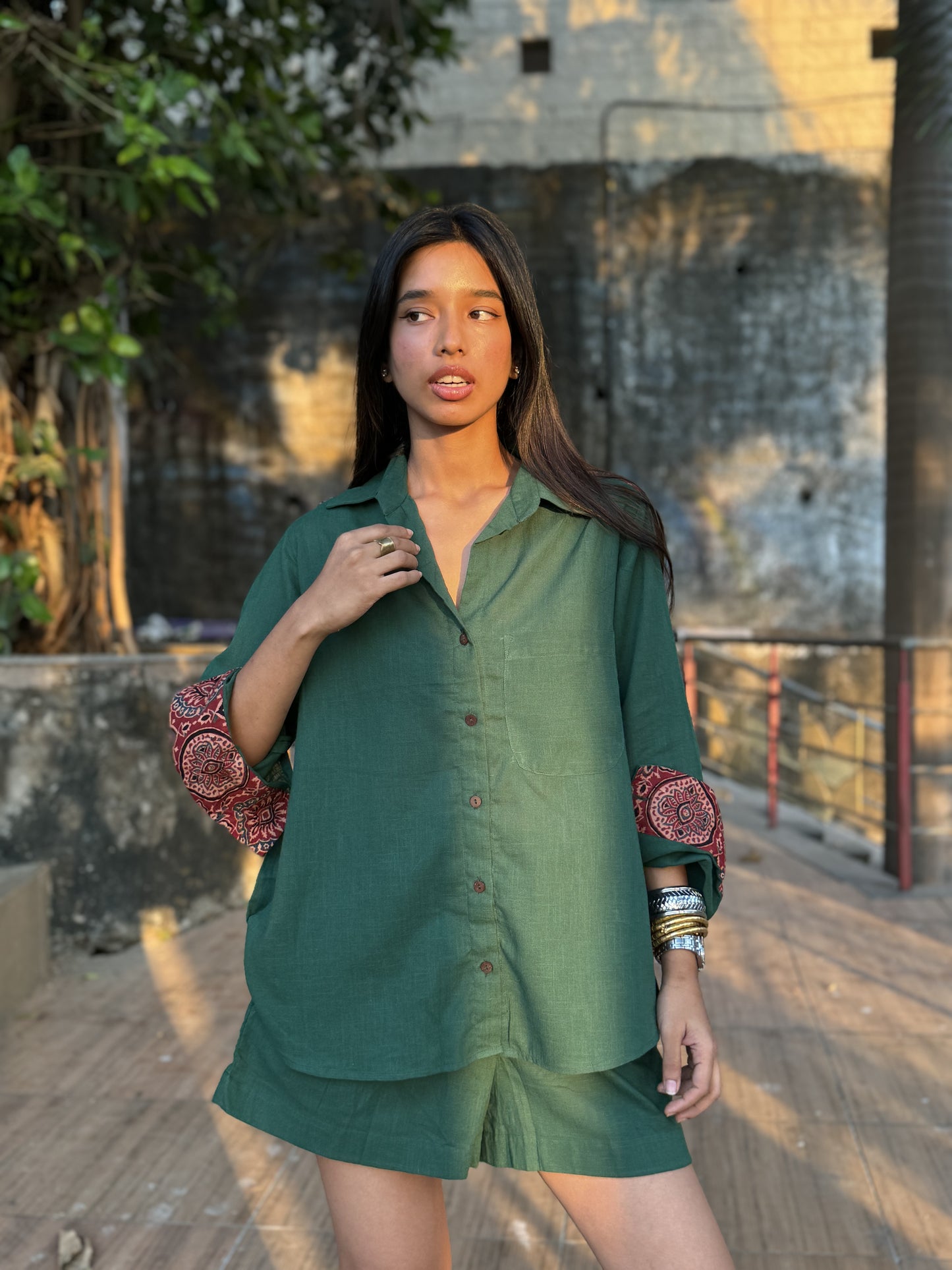Forest Shirt Shorts Co-ord set