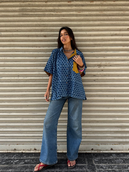 Jheel Indigo Cotton Shirt