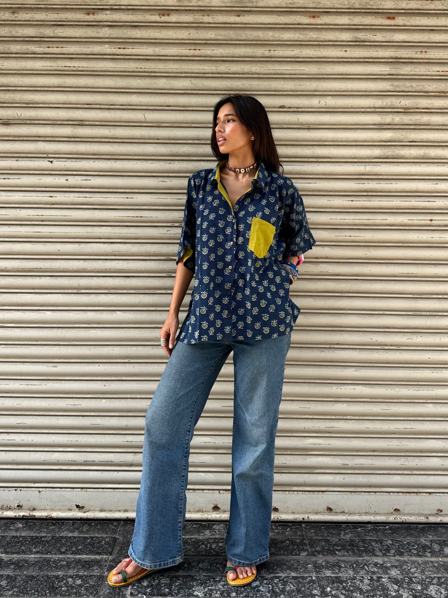 Sufi Ajrakh Cotton Shirt