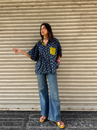 Sufi Ajrakh Cotton Shirt