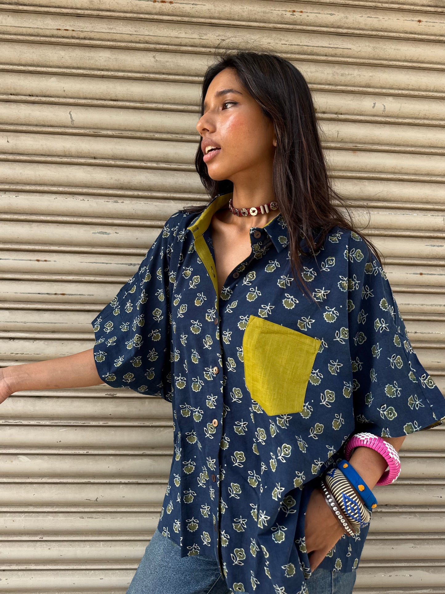Sufi Ajrakh Cotton Shirt