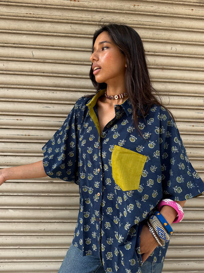 Sufi Ajrakh Cotton Shirt