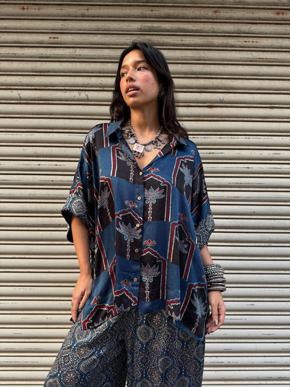 Iris Modal silk Co-ord set with Balloon pants