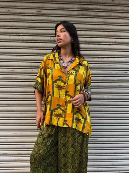 Amaltas Modal silk Co-ord set with Balloon pants