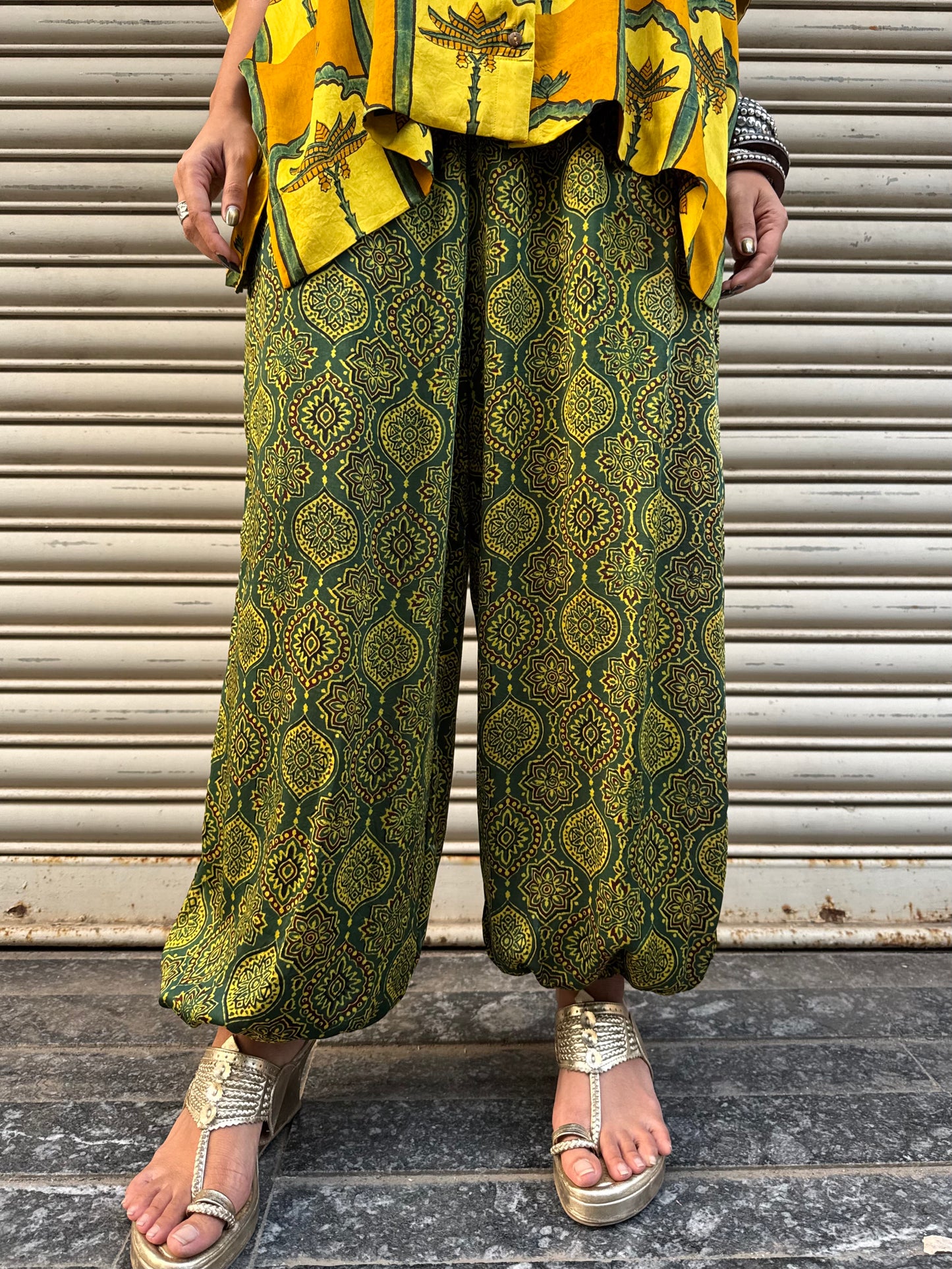 Amaltas Modal silk Co-ord set with Balloon pants