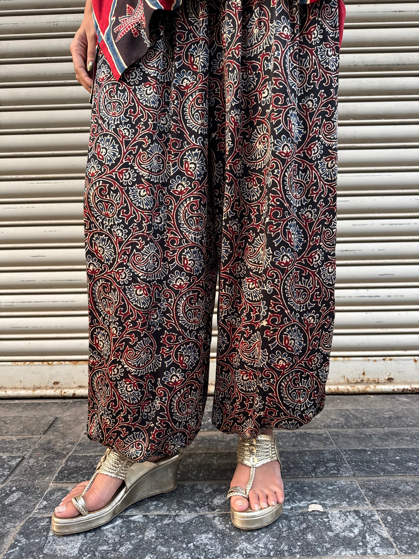Gulnaar Modal silk Co-ord set with Balloon pants