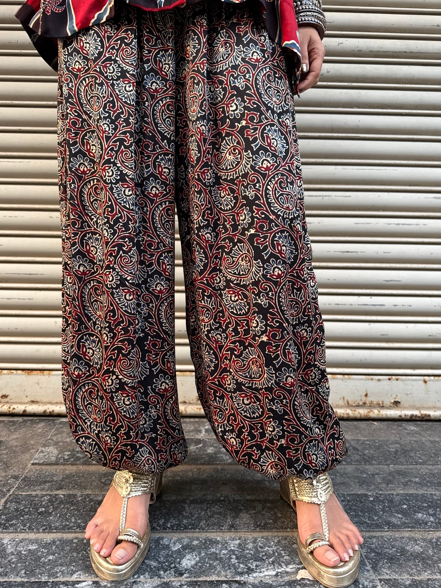 Gulnaar Modal silk Co-ord set with Balloon pants