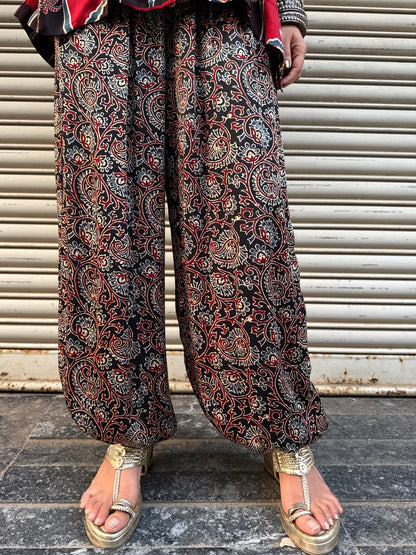 Gulnaar Modal silk Co-ord set with Balloon pants