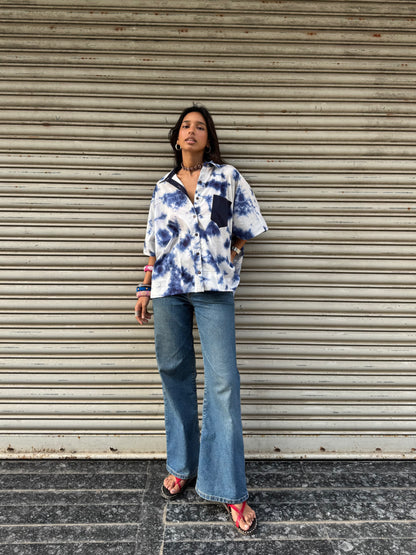 Megh Tie Dye Cotton Shirt
