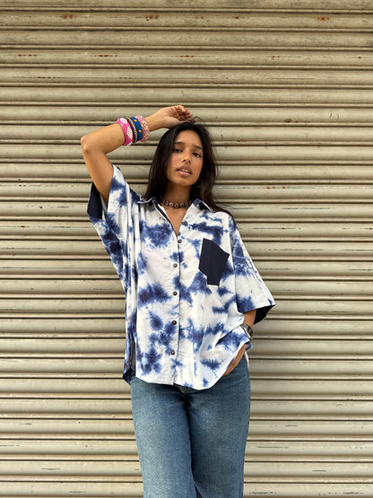Megh Tie Dye Cotton Shirt