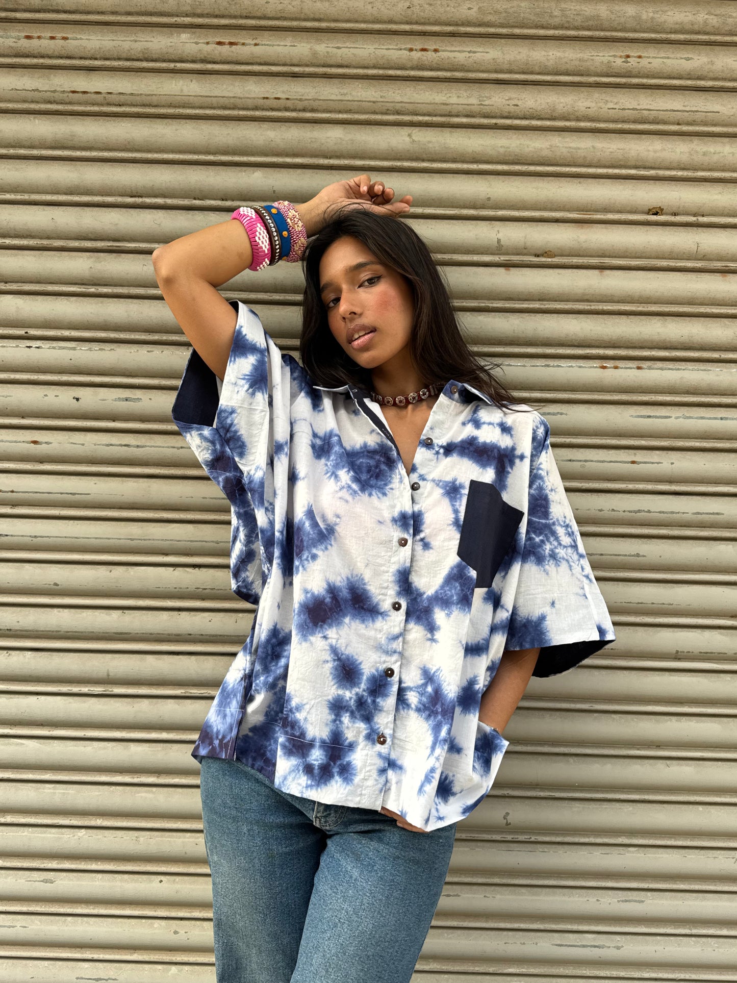 Megh Tie Dye Cotton Shirt