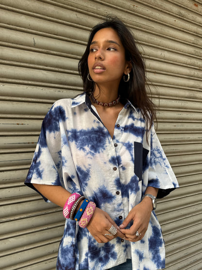 Megh Tie Dye Cotton Shirt