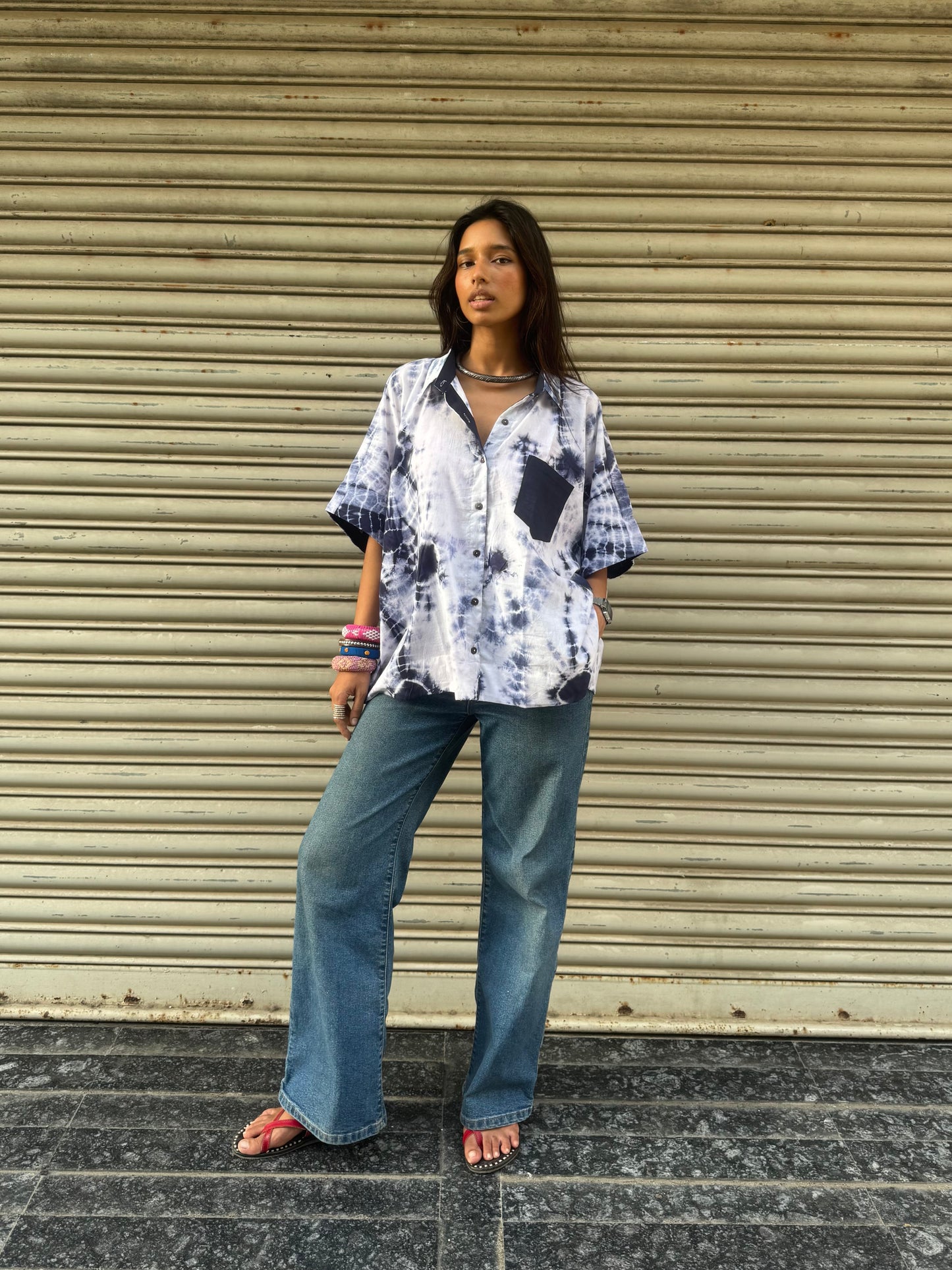 Tarang Tie Dye Cotton Shirt