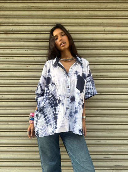 Tarang Tie Dye Cotton Shirt