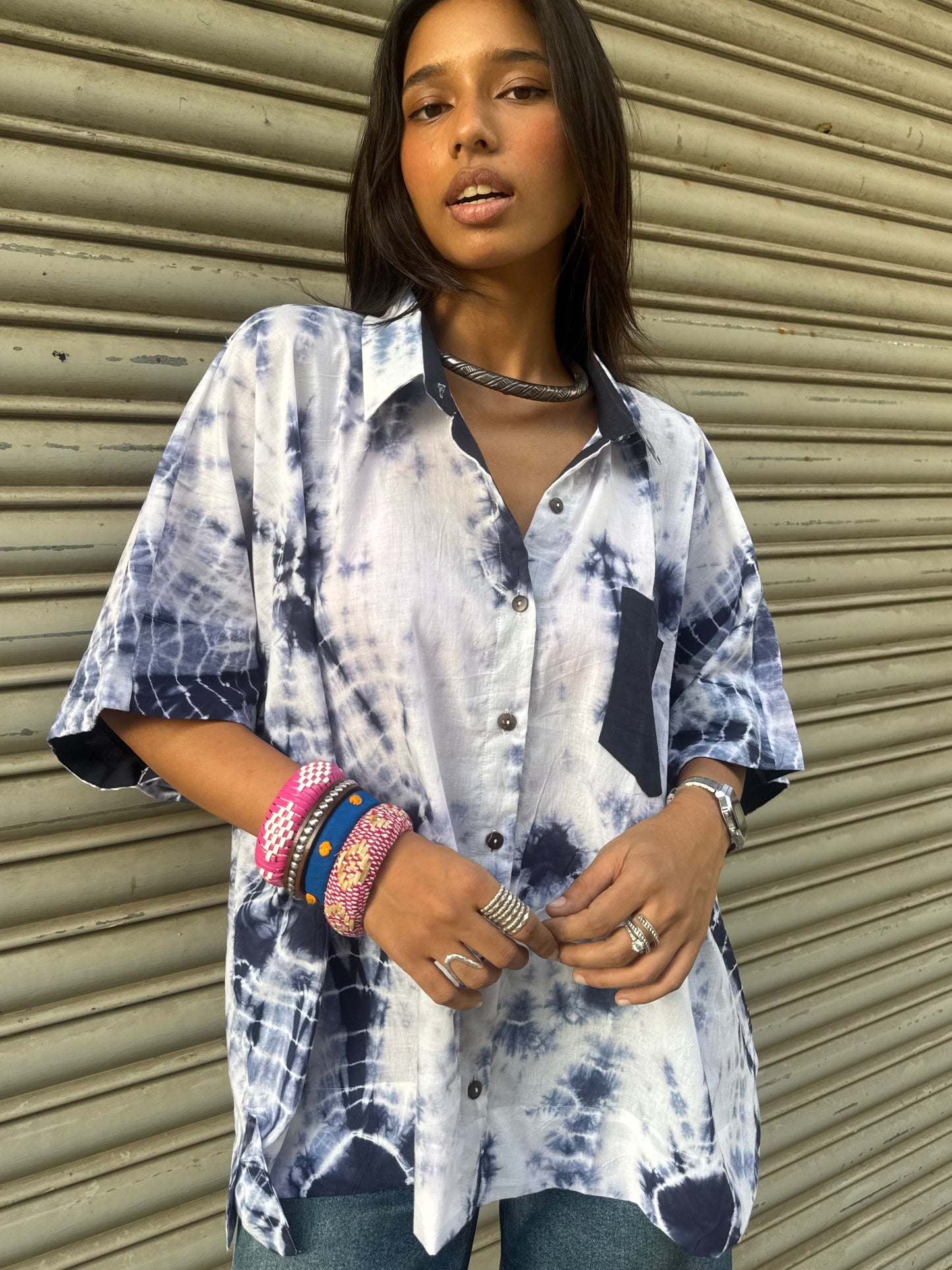 Tarang Tie Dye Cotton Shirt