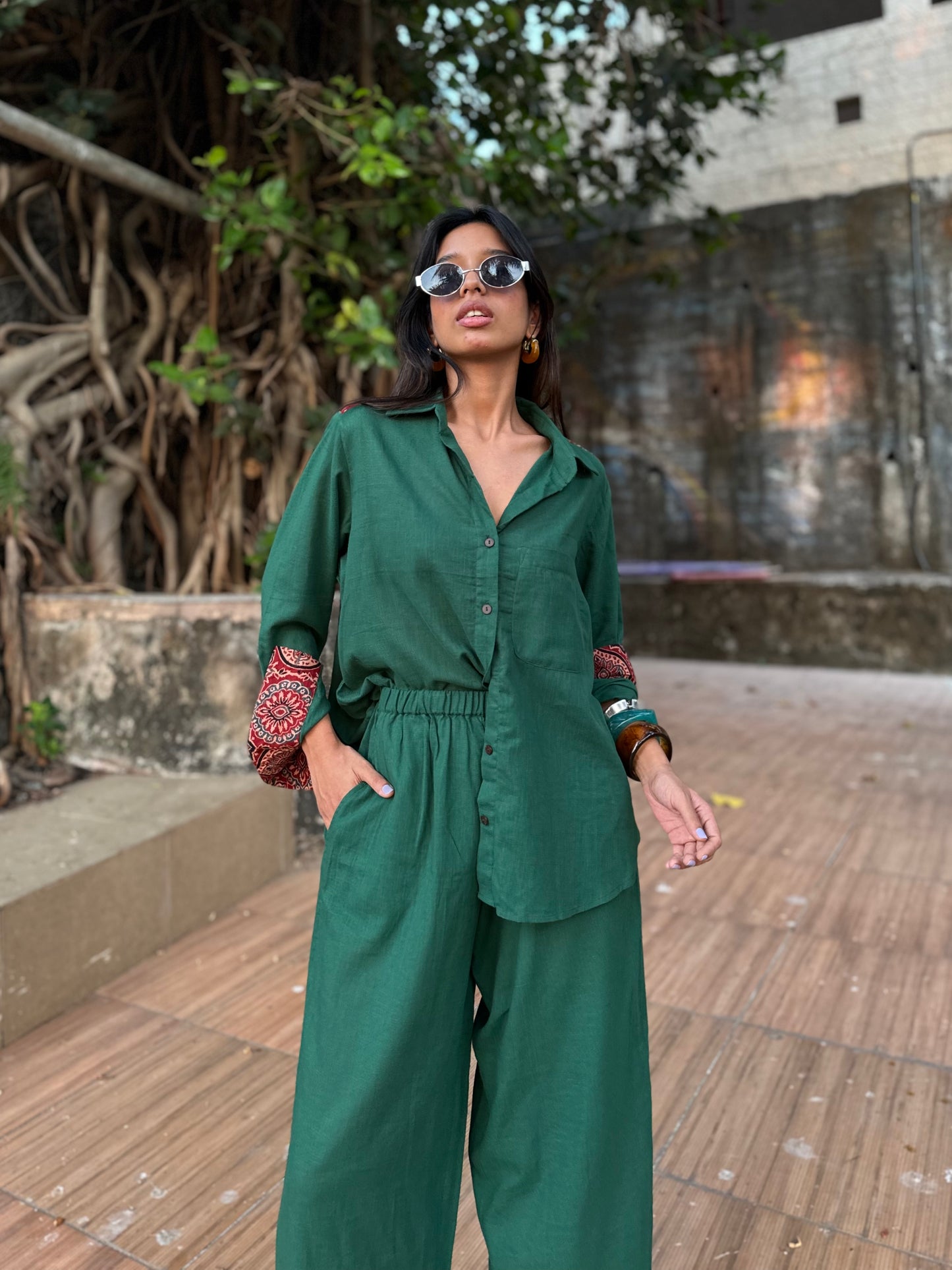 Forest Shirt Pants Co-ord set