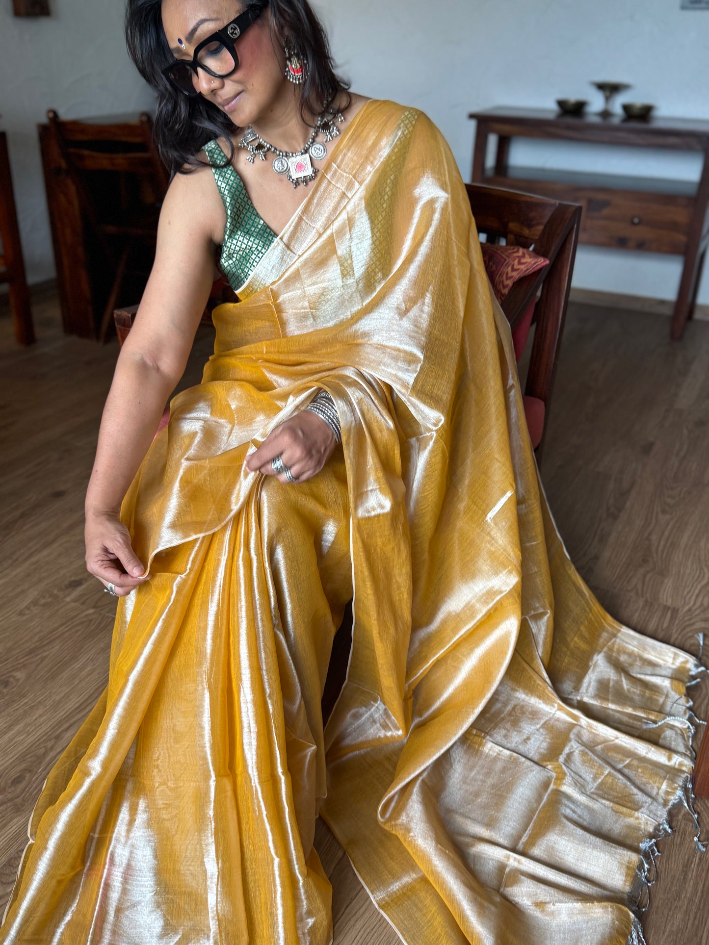 Mishri Tissue Silk Saree