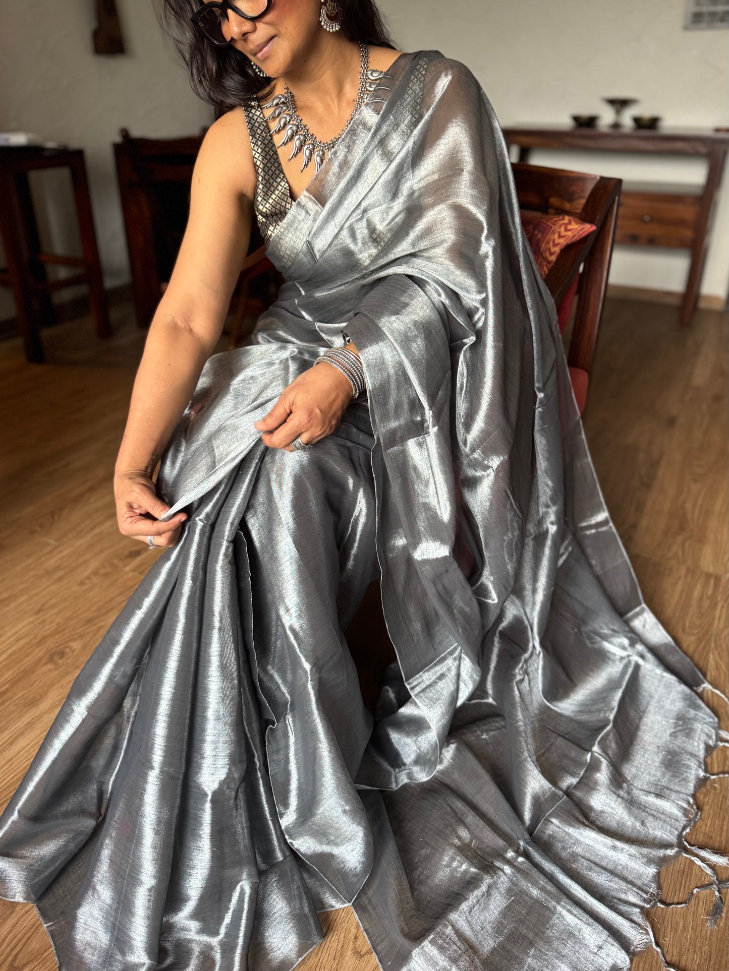 Chaandi Tissue Silk Saree