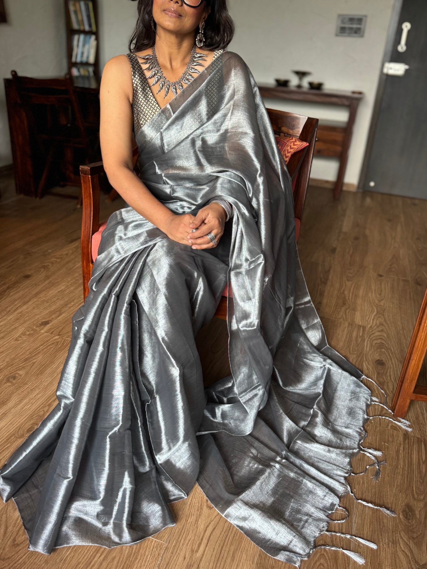 Chaandi Tissue Silk Saree