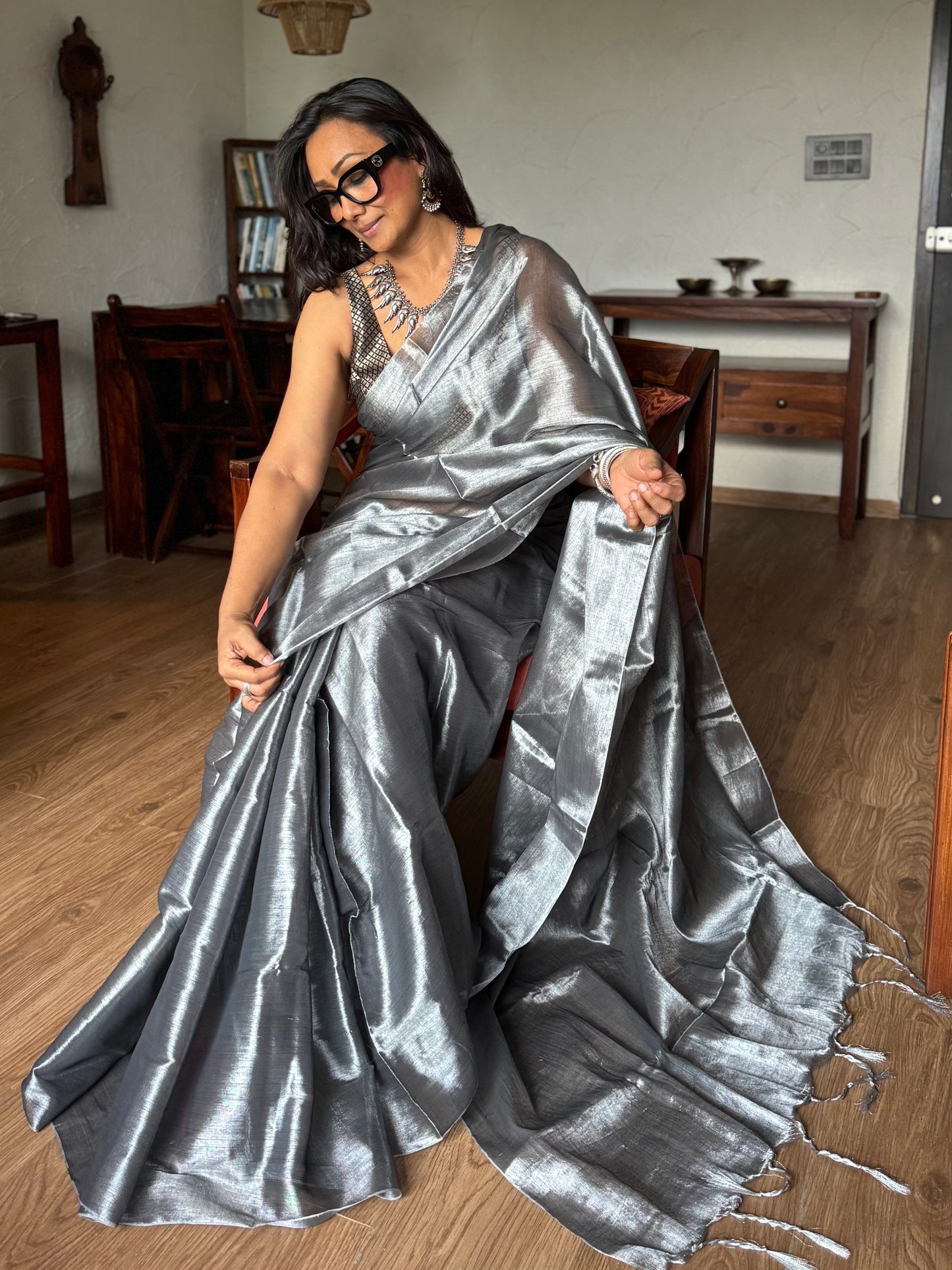 Chaandi Tissue Silk Saree