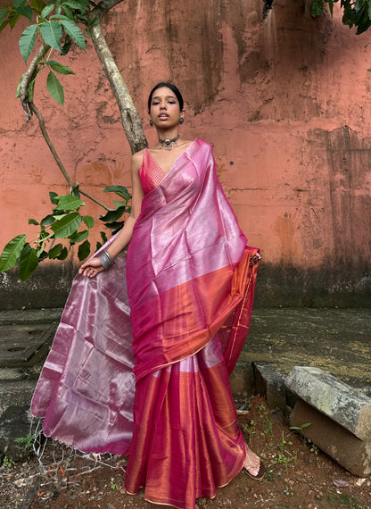 Candy Tissue Silk Saree