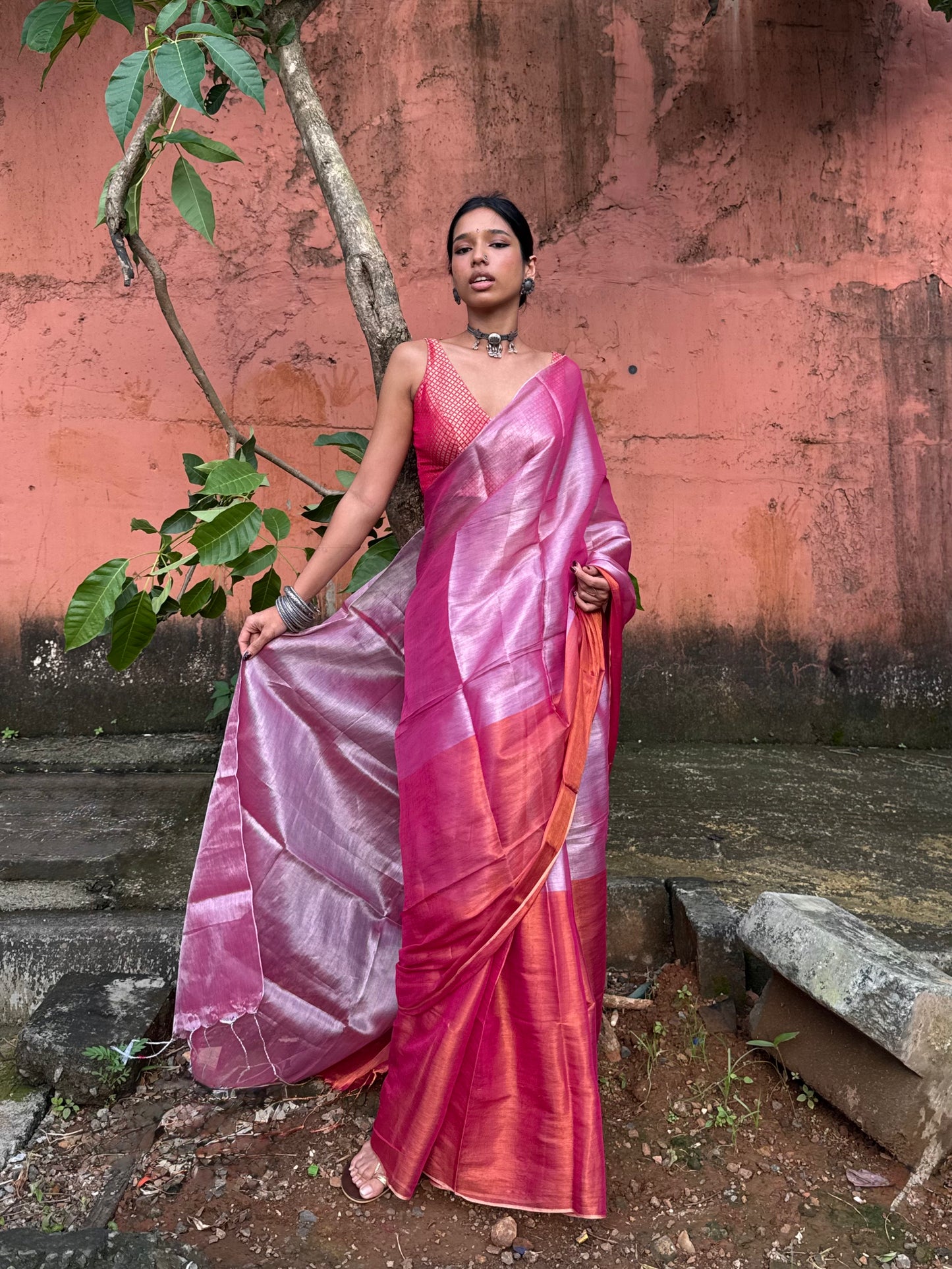 Candy Tissue Silk Saree